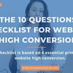 The 10 Questions Checklist for Website High Conversion