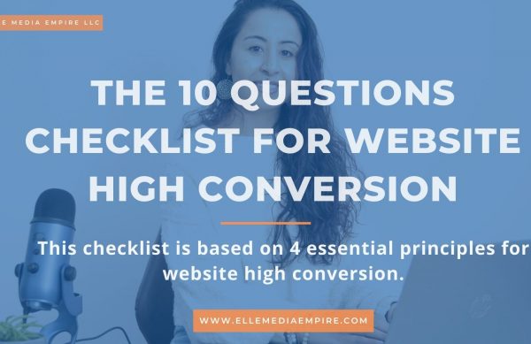 The 10 Questions Checklist for website high conversion (Facebook Cover) (1)