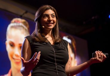 Rana El Kaliouby speaks at TEDWomen2015 - Momentum, Session 1, May 28, 2015, Monterey Conference Center, Monterey, California, USA. Photo: Marla Aufmuth/TED